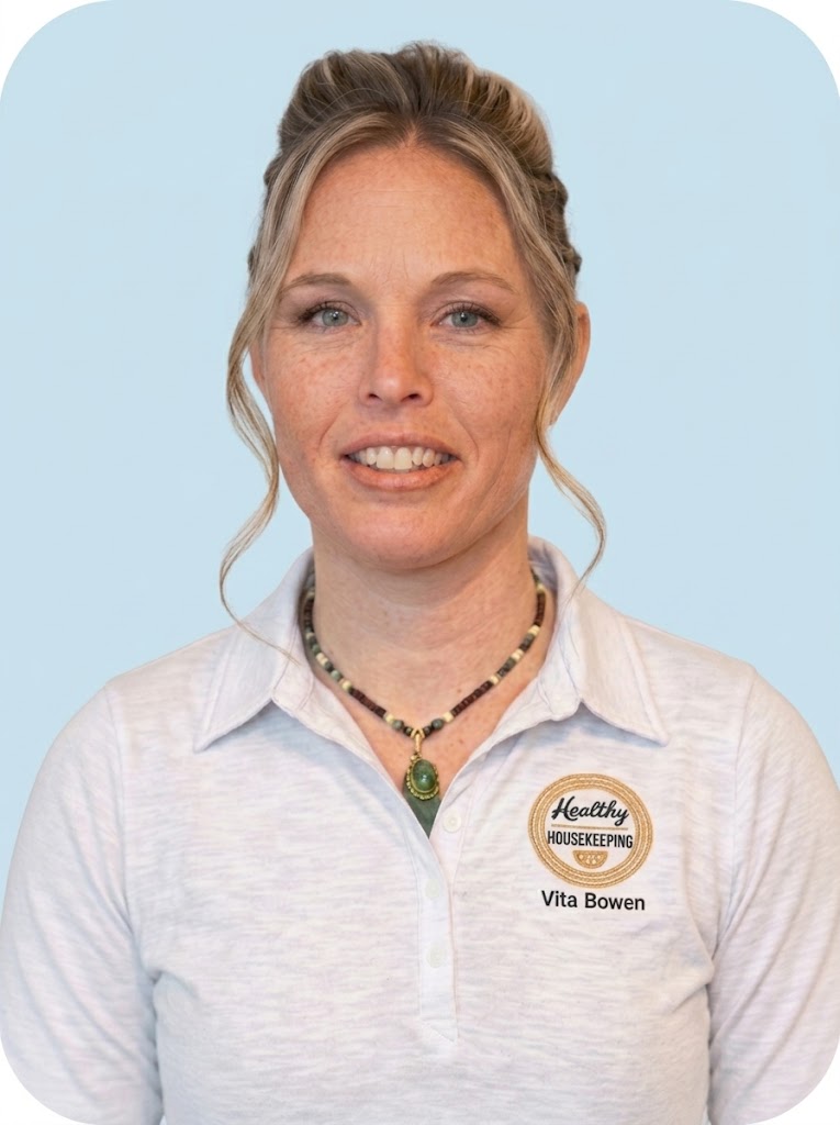 Vita Bowen, owner of Healthy Housekeeping